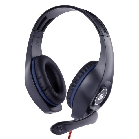 Gembird | Gaming headset with volume control | GHS-05-B | Built-in microphone | Blue/Black | 3.5 mm 4-pin | Wired | Over-Ear Gembird | Gaming headset with volume control | GHS-05-B | Built-in microphone | Blue/Black | 3.5 mm 4-pin | Wired | Over-Ear