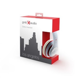 Gembird | MHS-LAX-W Stereo headset "Los Angeles" | Wired | On-Ear | Microphone | White