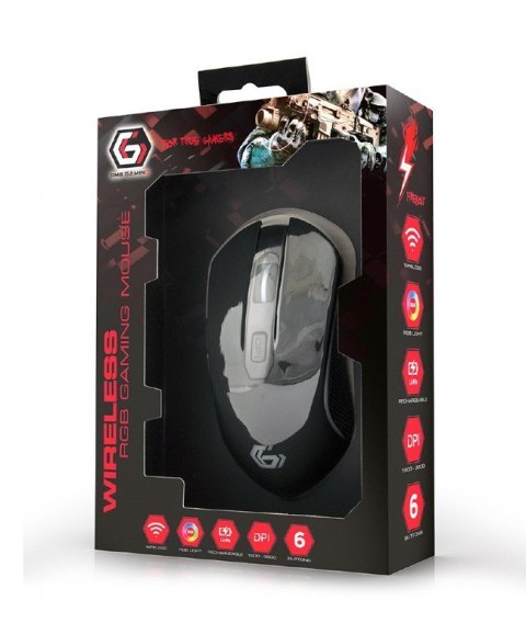 Gembird | RGB Gaming Mouse "Firebolt" | MUSGW-6BL-01 | Optical mouse | Black Gembird | RGB Gaming Mouse "Firebolt" | MUSGW-6BL-01 | Optical mouse | Black