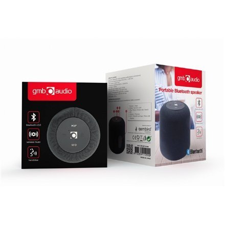 Gembird SPK-BT-15-BK Portable Bluetooth speaker, Wireless, 5 W, 1200 mAh, Black Gembird Gembird SPK-BT-15-BK Portable Bluetooth speaker, Wireless, 5 W, 1200 mAh, Black Gembird
