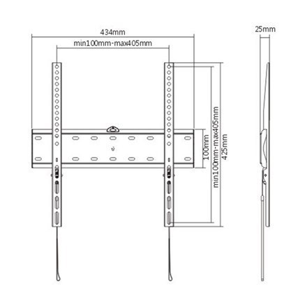 Gembird | Wall mount | Fixed | 32-55 " | Maximum weight (capacity) 40 kg | Black Gembird | Wall mount | Fixed | 32-55 " | Maximum weight (capacity) 40 kg | Black