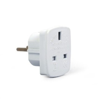 Gembird | Zasilacz sieciowy, gniazdo UK na wtyczkę EU Schuko, 7,5 A | Adapter podróżny