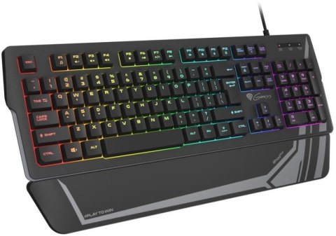 Genesis | Rhod 350 RGB | Klawiatura dla graczy | Podświetlenie LED RGB | USA | Czarna | Przewodowa | 1,75 m Genesis | Rhod 350 RGB | Klawiatura dla graczy | Podświetlenie LED RGB | USA | Czarna | Przewodowa | 1,75 m