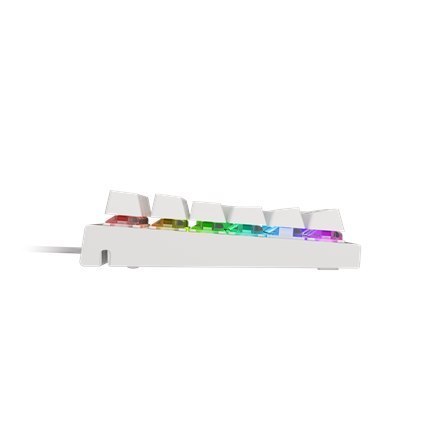 Genesis | THOR 303 | Klawiatura dla graczy | Podświetlenie LED RGB | US | Biała | Przewodowa | 1,8 m | Brązowy przełącznik Genesis | THOR 303 | Klawiatura dla graczy | Podświetlenie LED RGB | US | Biała | Przewodowa | 1,8 m | Brązowy przełącznik