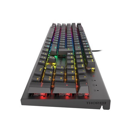 Genesis | THOR 303 | Mechaniczna klawiatura dla graczy | Podświetlenie LED RGB | USA | Czarna | Przewodowa | USB Type-A | 1152 g Genesis | THOR 303 | Mechaniczna klawiatura dla graczy | Podświetlenie LED RGB | USA | Czarna | Przewodowa | USB Type-A | 1152 g