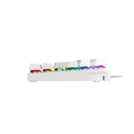 Genesis | THOR 303 TKL | Klawiatura dla graczy | Podświetlenie LED RGB | USA | Biała | Przewodowa | 1,8 m | Brązowy przełącznik Genesis | THOR 303 TKL | Klawiatura dla graczy | Podświetlenie LED RGB | USA | Biała | Przewodowa | 1,8 m | Brązowy przełącznik