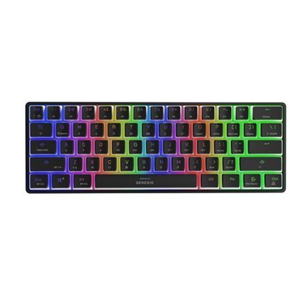 Genesis | THOR 660 RGB | Gaming keyboard | RGB LED light | US | Black | Wireless/Wired | 1.5 m | Gateron Red Switch | Wireless c Genesis | THOR 660 RGB | Gaming keyboard | RGB LED light | US | Black | Wireless/Wired | 1.5 m | Gateron Red Switch | Wireless c