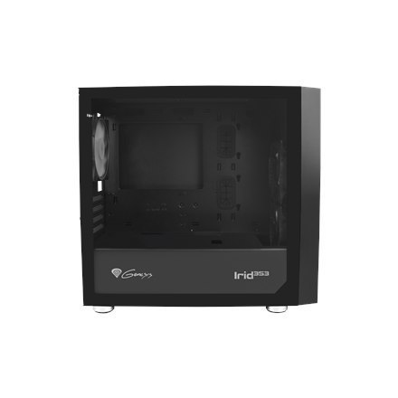 GENESIS IRID 353 ARGB Pc case, Micro tower, 2xUSB 2.0, 2x Jack, 1xUSB 3.0, Black | Genesis | IRID 353 ARGB | Black | ATX | Power GENESIS IRID 353 ARGB Pc case, Micro tower, 2xUSB 2.0, 2x Jack, 1xUSB 3.0, Black | Genesis | IRID 353 ARGB | Black | ATX | Power