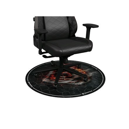 GENESIS Tellur 400 Round Lava Protective Floor Mat, 100cm, Black GENESIS Tellur 400 Round Lava Protective Floor Mat, 100cm, Black