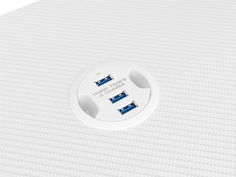 Genesis Holm 320 RGB Gaming Desk, White Genesis Holm 320 RGB Gaming Desk, White