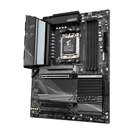 Gigabyte | X670 AORUS ELITE AX 1.0A M/B | Processor family AMD | Processor socket AM5 | DDR5 DIMM | Memory slots 4 | Supported h Gigabyte | X670 AORUS ELITE AX 1.0A M/B | Processor family AMD | Processor socket AM5 | DDR5 DIMM | Memory slots 4 | Supported h