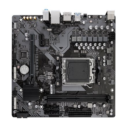 Gigabyte | A620M H 1.0 M/B | Processor family AMD | Processor socket AM5 | DDR5 DIMM | Memory slots 2 | Supported hard disk driv Gigabyte | A620M H 1.0 M/B | Processor family AMD | Processor socket AM5 | DDR5 DIMM | Memory slots 2 | Supported hard disk driv