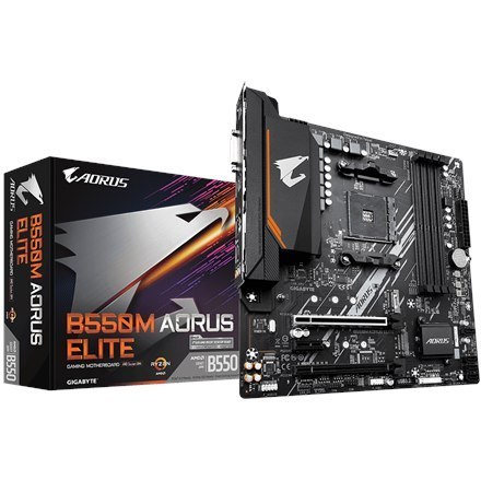 Gigabyte | B550M AORUS ELITE 1.0 | Rodzina procesorów AMD | Gniazdo procesora AM4 | DDR4 DIMM | Gniazda pamięci 4 | Liczba złącz Gigabyte | B550M AORUS ELITE 1.0 | Rodzina procesorów AMD | Gniazdo procesora AM4 | DDR4 DIMM | Gniazda pamięci 4 | Liczba złącz