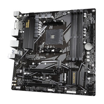 Gigabyte | B550M DS3H 1.0 | Rodzina procesorów AMD | Gniazdo procesora AM4 | DDR4 DIMM | Gniazda pamięci 4 | Liczba złączy SATA Gigabyte | B550M DS3H 1.0 | Rodzina procesorów AMD | Gniazdo procesora AM4 | DDR4 DIMM | Gniazda pamięci 4 | Liczba złączy SATA
