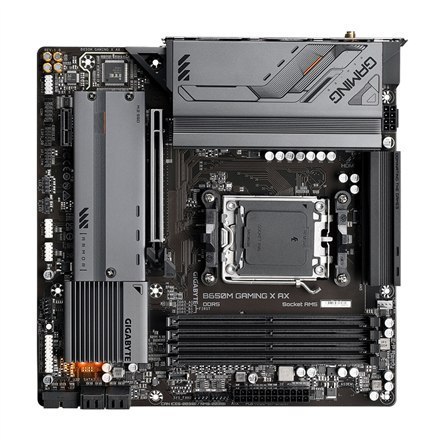 Gigabyte | B650M GAMING X AX 1.1 M/B | Rodzina procesorów AMD | Gniazdo procesora AM5 | DDR5 DIMM | Gniazda pamięci 4 | Obsługiw Gigabyte | B650M GAMING X AX 1.1 M/B | Rodzina procesorów AMD | Gniazdo procesora AM5 | DDR5 DIMM | Gniazda pamięci 4 | Obsługiw