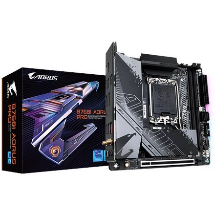 Gigabyte | B760I AORUS PRO 1.0 | Processor family Intel | Processor socket LGA1700 | DDR5 DIMM | Memory slots 2 | Supported har Gigabyte | B760I AORUS PRO 1.0 | Processor family Intel | Processor socket LGA1700 | DDR5 DIMM | Memory slots 2 | Supported har
