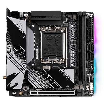 Gigabyte | B760I AORUS PRO DDR4 1.0 M/B | Processor family Intel | Processor socket LGA1700 | DDR4 DIMM | Memory slots 2 | Supp Gigabyte | B760I AORUS PRO DDR4 1.0 M/B | Processor family Intel | Processor socket LGA1700 | DDR4 DIMM | Memory slots 2 | Supp
