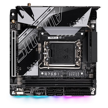 Gigabyte | B760I AORUS PRO DDR4 1.0 M/B | Processor family Intel | Processor socket LGA1700 | DDR4 DIMM | Memory slots 2 | Supp Gigabyte | B760I AORUS PRO DDR4 1.0 M/B | Processor family Intel | Processor socket LGA1700 | DDR4 DIMM | Memory slots 2 | Supp