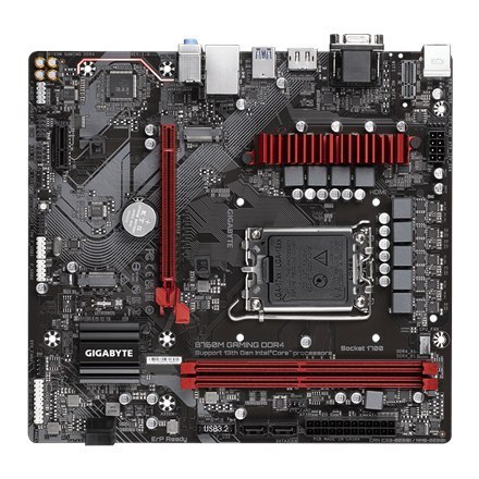 Gigabyte | B760M GAMING DDR4 1.0 M/B | Rodzina procesorów Intel | Gniazdo procesora LGA1700 | DDR4 DIMM | Sloty pamięci 2 | Obsł Gigabyte | B760M GAMING DDR4 1.0 M/B | Rodzina procesorów Intel | Gniazdo procesora LGA1700 | DDR4 DIMM | Sloty pamięci 2 | Obsł
