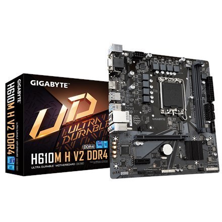 Gigabyte | H610M H V2 G1.0 | Processor family Intel | Processor socket LGA1700 | DDR4 DIMM | Supported hard disk drive interface Gigabyte | H610M H V2 G1.0 | Processor family Intel | Processor socket LGA1700 | DDR4 DIMM | Supported hard disk drive interface