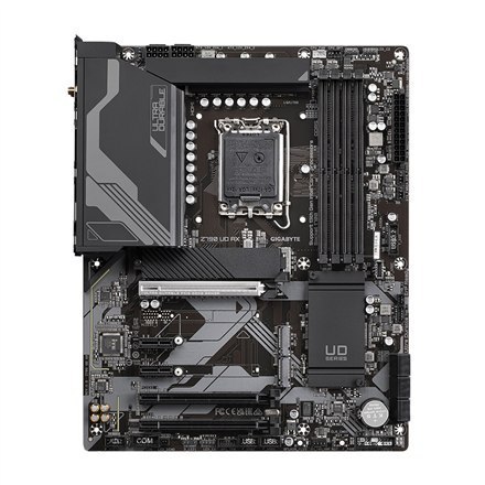 Gigabyte | Z790 UD AX 1.0 M/B | Processor family Intel | Processor socket LGA1700 | DDR5 DIMM | Memory slots 4 | Supported hard Gigabyte | Z790 UD AX 1.0 M/B | Processor family Intel | Processor socket LGA1700 | DDR5 DIMM | Memory slots 4 | Supported hard
