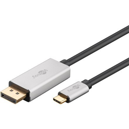 Goobay 60176 USB-C to DisplayPort Adapter Cable, 2m Goobay 60176 USB-C to DisplayPort Adapter Cable, 2m