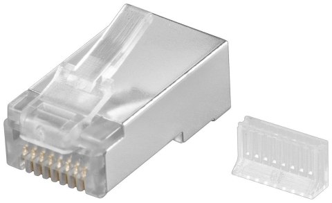 Goobay 68079 RJ45 plug, CAT 5e STP shielded, transparent Goobay Goobay 68079 RJ45 plug, CAT 5e STP shielded, transparent Goobay