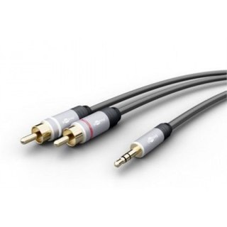 Goobay 79066 MP3 jack to cinch audio adapter cable, 5 m