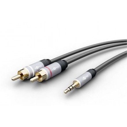 Goobay 79066 MP3 jack to cinch audio adapter cable, 5 m Goobay 79066 MP3 jack to cinch audio adapter cable, 5 m