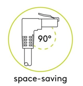 Goobay | CAT 6 | Kabel krosowy | Skrętka nieekranowana (UTP) | Męski | RJ-45 | Męski | RJ-45 | Czarny | 1 m