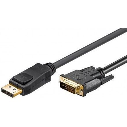 Goobay | DisplayPort adapter | Male | 24+1 pin digital DVI | Male | 20 pin DisplayPort | 2 m Goobay | DisplayPort adapter | Male | 24+1 pin digital DVI | Male | 20 pin DisplayPort | 2 m