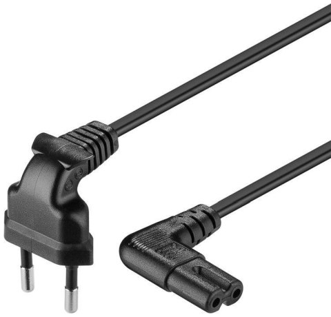 Goobay | Kabel zasilający | Europlug (zasilanie CEE 7/16) | Zasilanie IEC 60320 C7 | 2 m | Czarny Goobay | Kabel zasilający | Europlug (zasilanie CEE 7/16) | Zasilanie IEC 60320 C7 | 2 m | Czarny