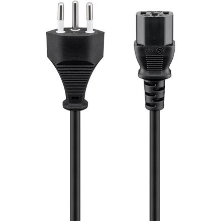 Goobay | Kabel zasilający | Zasilanie IEC 60320 C13 | Zasilanie IEC 60906-1 | 2 m | Czarny Goobay | Kabel zasilający | Zasilanie IEC 60320 C13 | Zasilanie IEC 60906-1 | 2 m | Czarny