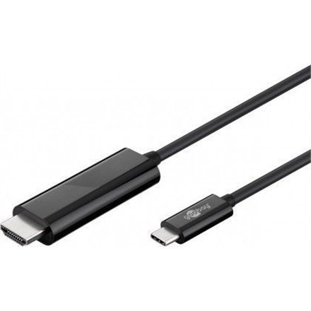Goobay | Męski | 24-pinowy USB-C | Męski | 19-pinowy HDMI Typ A | 1,8 m Goobay | Męski | 24-pinowy USB-C | Męski | 19-pinowy HDMI Typ A | 1,8 m
