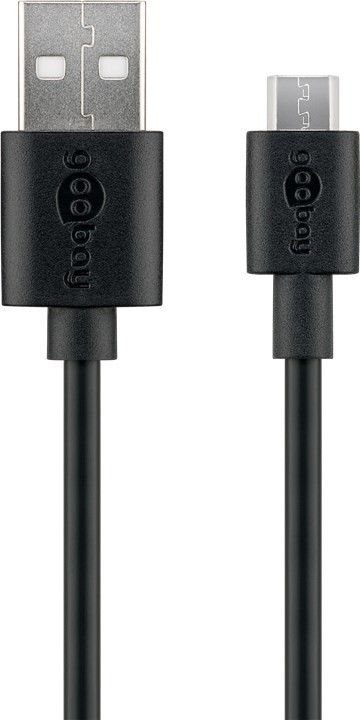 Goobay | Męski | 4-pinowy USB typu A | Męski | 5-pinowy Micro-USB typu B | 1 m Goobay | Męski | 4-pinowy USB typu A | Męski | 5-pinowy Micro-USB typu B | 1 m