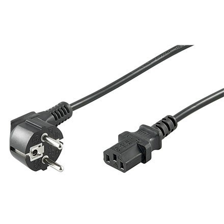 Goobay | Power cable | Power IEC 60320 C13 | Power CEE 7/7 | 1.5 m | Black Goobay | Power cable | Power IEC 60320 C13 | Power CEE 7/7 | 1.5 m | Black
