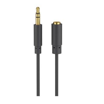 Goobay | Przedłużacz audio | Męski | Mini-phone stereo 3,5 mm | Mini-phone stereo 3,5 mm | Czarny | 5 m Goobay | Przedłużacz audio | Męski | Mini-phone stereo 3,5 mm | Mini-phone stereo 3,5 mm | Czarny | 5 m