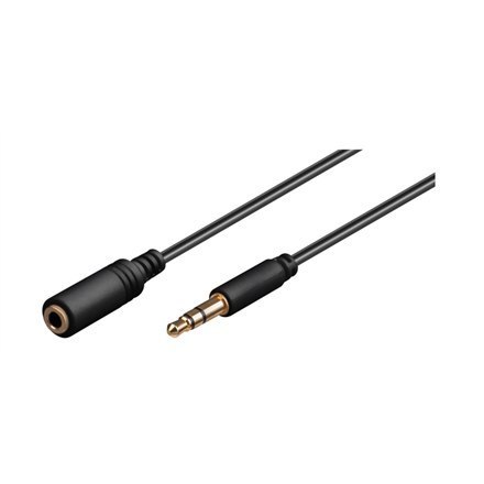 Goobay | Przedłużacz audio | Męski | Mini-phone stereo 3,5 mm | Mini-phone stereo 3,5 mm | Czarny | 5 m Goobay | Przedłużacz audio | Męski | Mini-phone stereo 3,5 mm | Mini-phone stereo 3,5 mm | Czarny | 5 m