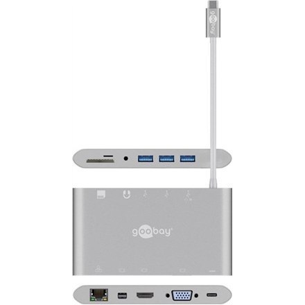 Goobay | USB-C All-in-1 Multiport Adapter | 62113 | USB Type-C Goobay | USB-C All-in-1 Multiport Adapter | 62113 | USB Type-C