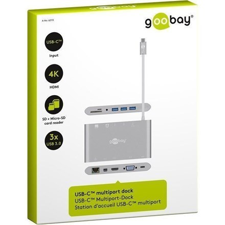 Goobay | USB-C All-in-1 Multiport Adapter | 62113 | USB Type-C Goobay | USB-C All-in-1 Multiport Adapter | 62113 | USB Type-C