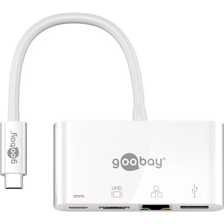 Goobay | USB-C Multiport Adapter (HDMI + Ethernet, PD) | 62105 Goobay | USB-C Multiport Adapter (HDMI + Ethernet, PD) | 62105