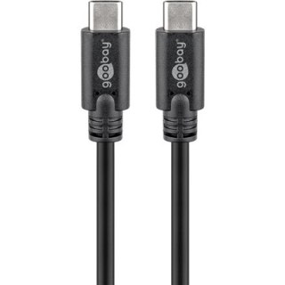 Goobay | USB-C cable | Male | 24 pin USB-C | Male | Black | 24 pin USB-C | 0.5 m