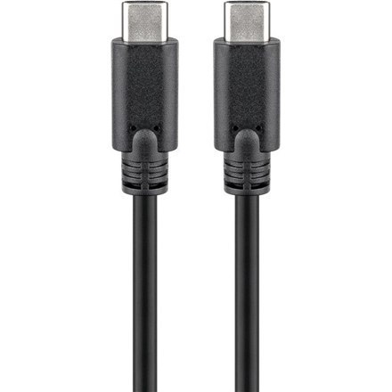 Goobay | USB-C cable | Male | 24 pin USB-C | Male | Black | 24 pin USB-C | 1 m