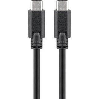 Goobay | USB-C cable | Male | 24 pin USB-C | Male | Black | 24 pin USB-C | 1 m