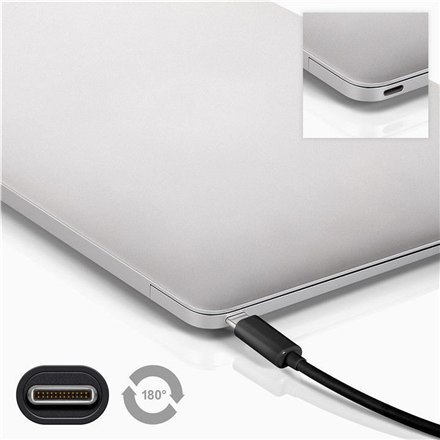 Goobay | USB-C cable | Male | 9 pin USB Type A | Male | Black | 24 pin USB-C | 2 m Goobay | USB-C cable | Male | 9 pin USB Type A | Male | Black | 24 pin USB-C | 2 m