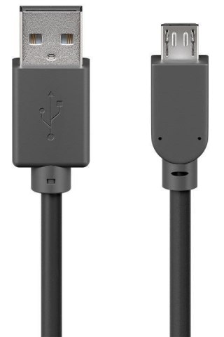 Goobay | USB cable | Male | 4 pin USB Type A | Male | Black | 5 pin Micro-USB Type B | 3 m