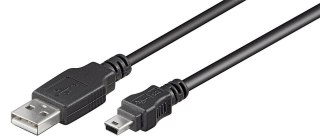 Goobay | USB cable | Male | 4 pin USB Type A | Male | Black | Mini-USB Type B | 3 m