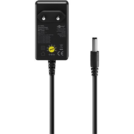 Goobay Universal Power Supply 3 V - 12 V, Max. 3.6 W Goobay Universal Power Supply 3 V - 12 V, Max. 3.6 W