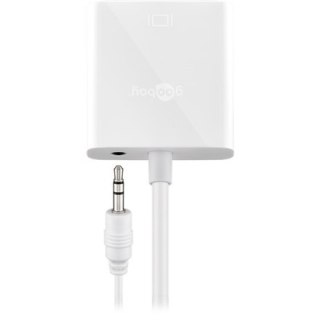 Goobay Video / audio adaptor | 15 pin HD D-Sub (HD-15) | Mini-phone stereo 3.5 mm | Female | 19 pin HDMI Type A | Male | White |