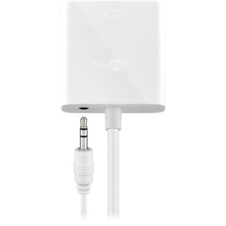 Goobay Video / audio adaptor | 15 pin HD D-Sub (HD-15) | Mini-phone stereo 3.5 mm | Female | 19 pin HDMI Type A | Male | White | Goobay Video / audio adaptor | 15 pin HD D-Sub (HD-15) | Mini-phone stereo 3.5 mm | Female | 19 pin HDMI Type A | Male | White |